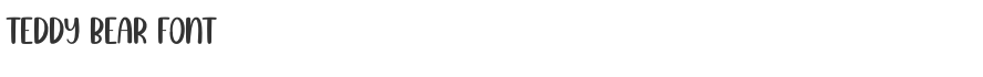 Teddy Bear Font