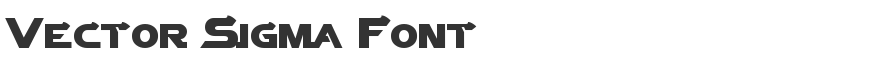 Vector Sigma Font