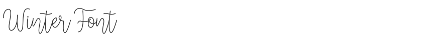 Winter Font