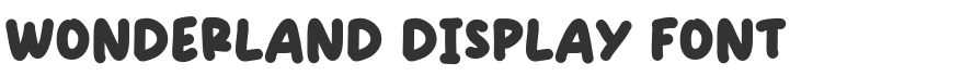Wonderland Display Font