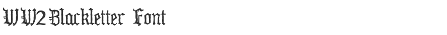 WW2Blackletter Font