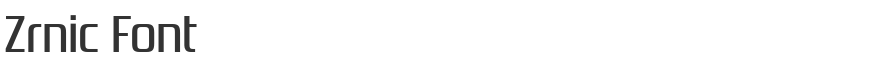 Zrnic Font