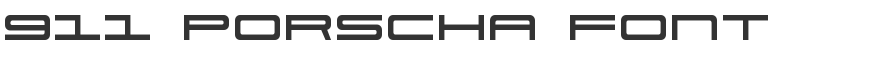 911 Porscha Font