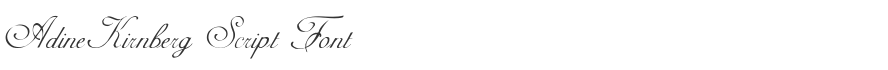AdineKirnberg Script Font