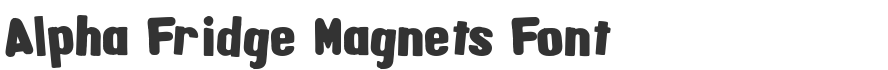 Alpha Fridge Magnets Font