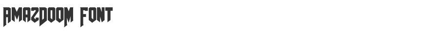 AmazDooM Font