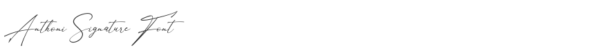 Anthoni Signature Font