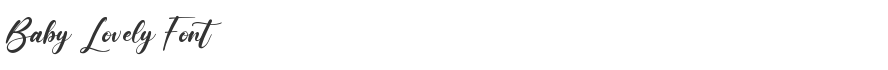 Baby Lovely Font