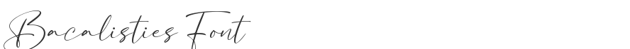 Bacalisties Font