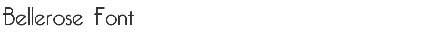 Bellerose Font