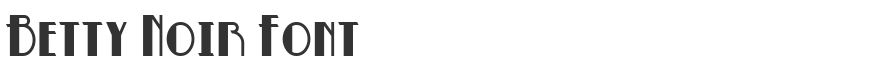 Betty Noir Font