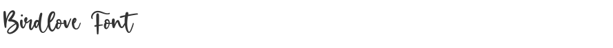 Birdlove Font