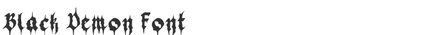 Black Demon Font