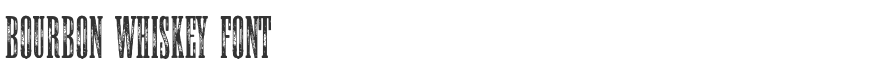 Bourbon Whiskey Font