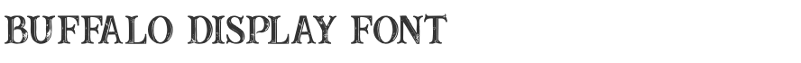 Buffalo Display Font