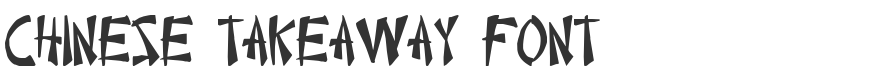 Chinese Takeaway Font