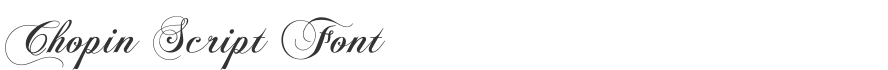 Chopin Script Font