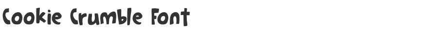 Cookie Crumble Font