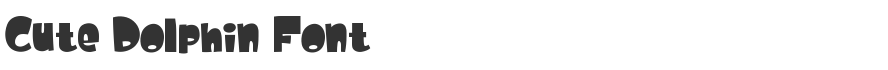 Cute Dolphin Font