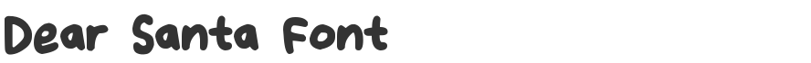 Dear Santa Font