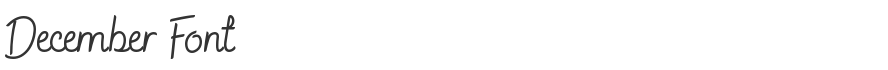 December Font