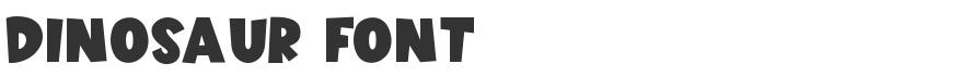 Dinosaur Font