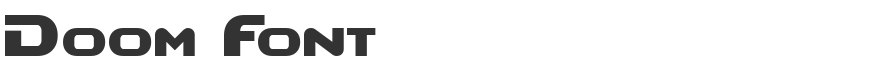 Doom Font