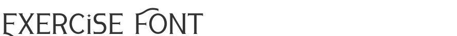 Exercise Font
