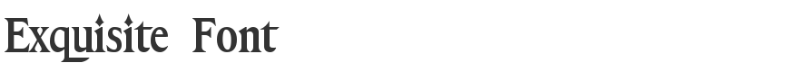Exquisite Font