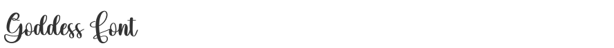 Goddess Font