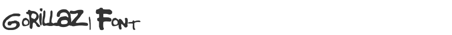 Gorillaz 1 Font