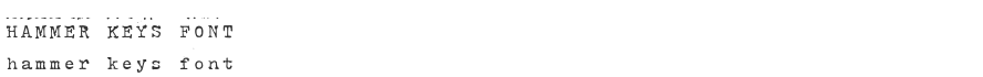 Hammer Keys Font