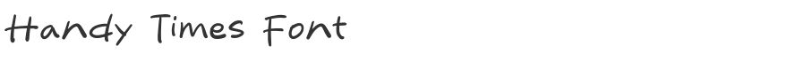 Handy Times Font