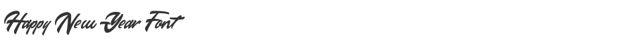 Happy New Year Font