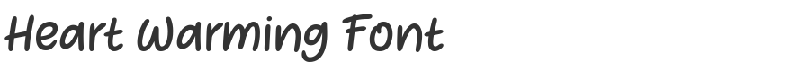 Heart Warming Font
