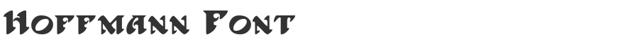 Hoffmann Font