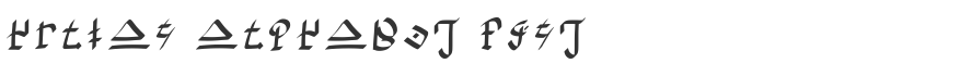 Hylian Alphabet Font