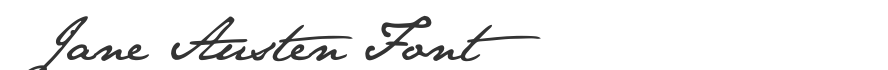 Jane Austen Font