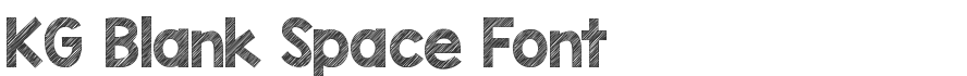 KG Blank Space Font