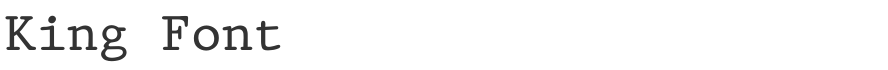 King Font