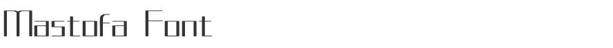 Mastofa Font