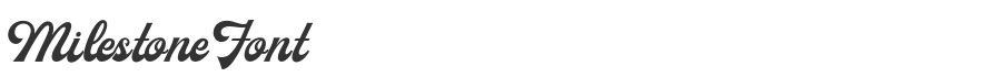 Milestone Font