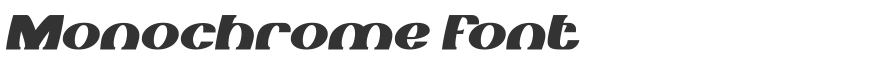Monochrome Font