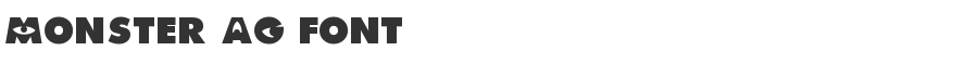 Monster AG Font