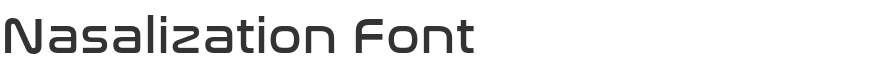 Nasalization Font