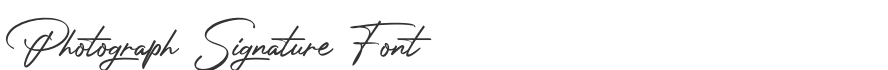 Photograph Signature Font