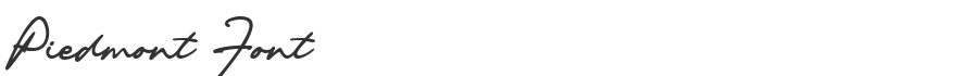 Piedmont Font
