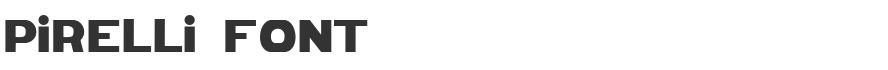 Pirelli Font
