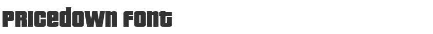 Pricedown Font