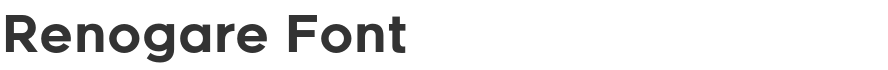 Renogare Font